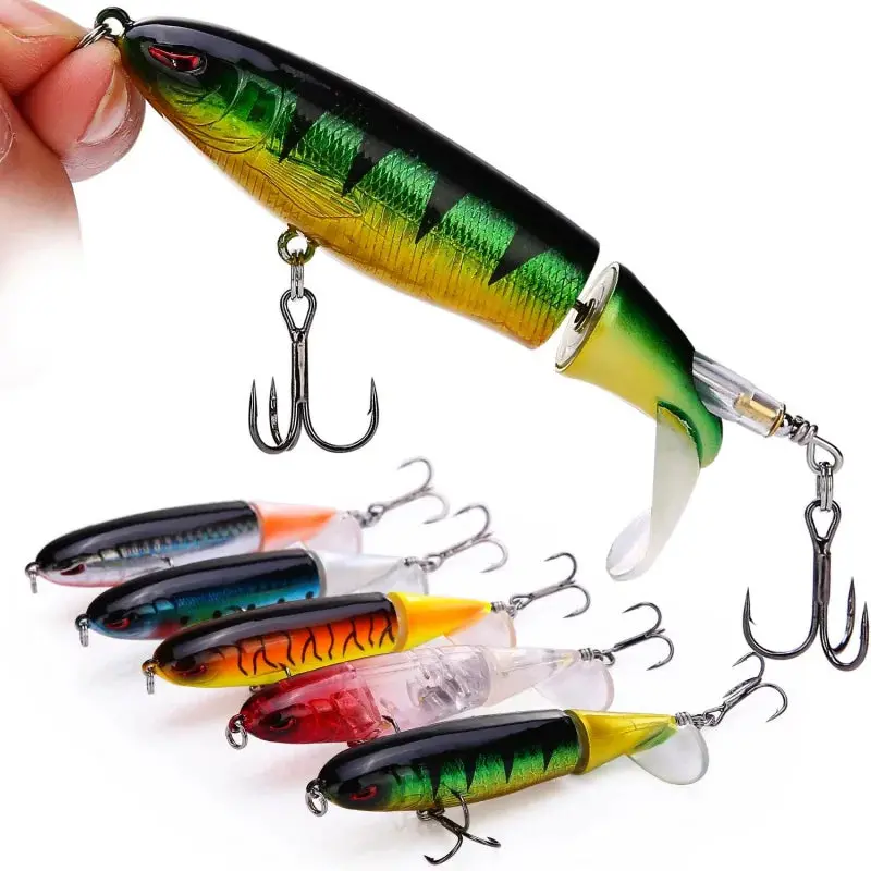 1-8Pcs Topwater Whopper Popper 13G 15G 35G 1