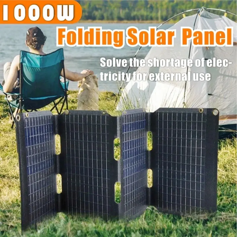 1000W Solar Folding Panel Portable Bag Usb Output 1