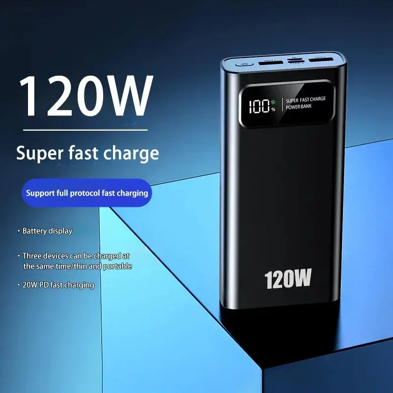 120W Large Capacity Power Bank Super Fast Charging 200000Mah 1
