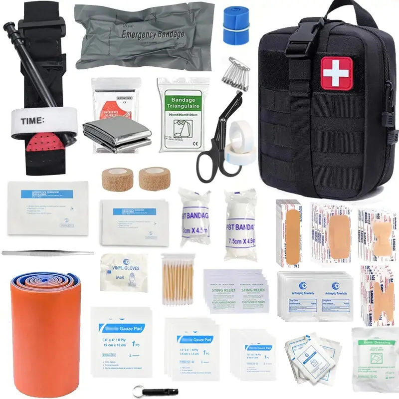 156 Pcs 30 In 1 Outdoor Travel First Aid Kit 2