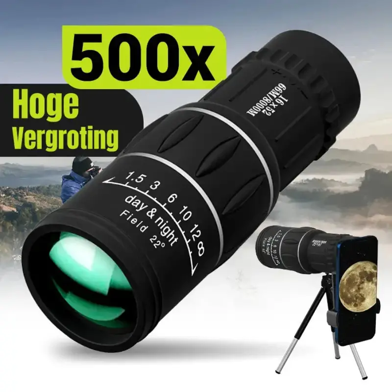 16X52 High-Power Dual Focus Optical Zoom Monocular 1