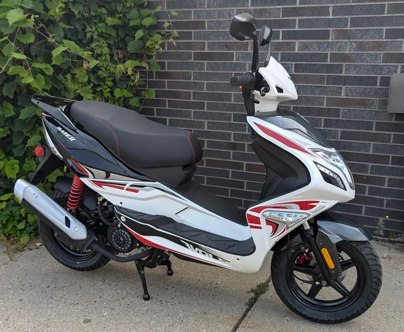 2023 Wolf Brand Scooter | Blaze Ii 150Cc | White | $1,599 1