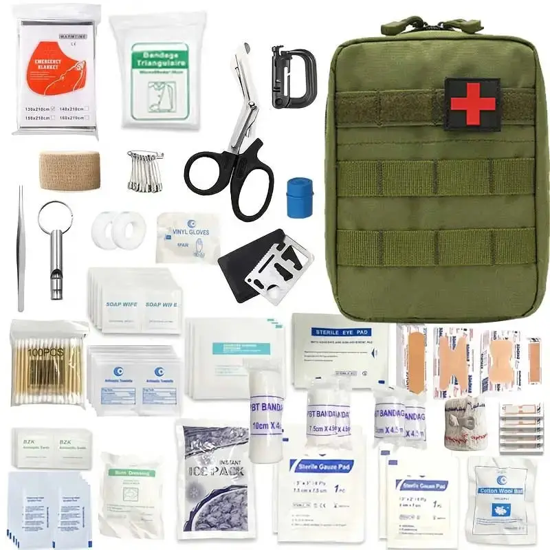 215Pcs Individual First Aid Survival Kit 1