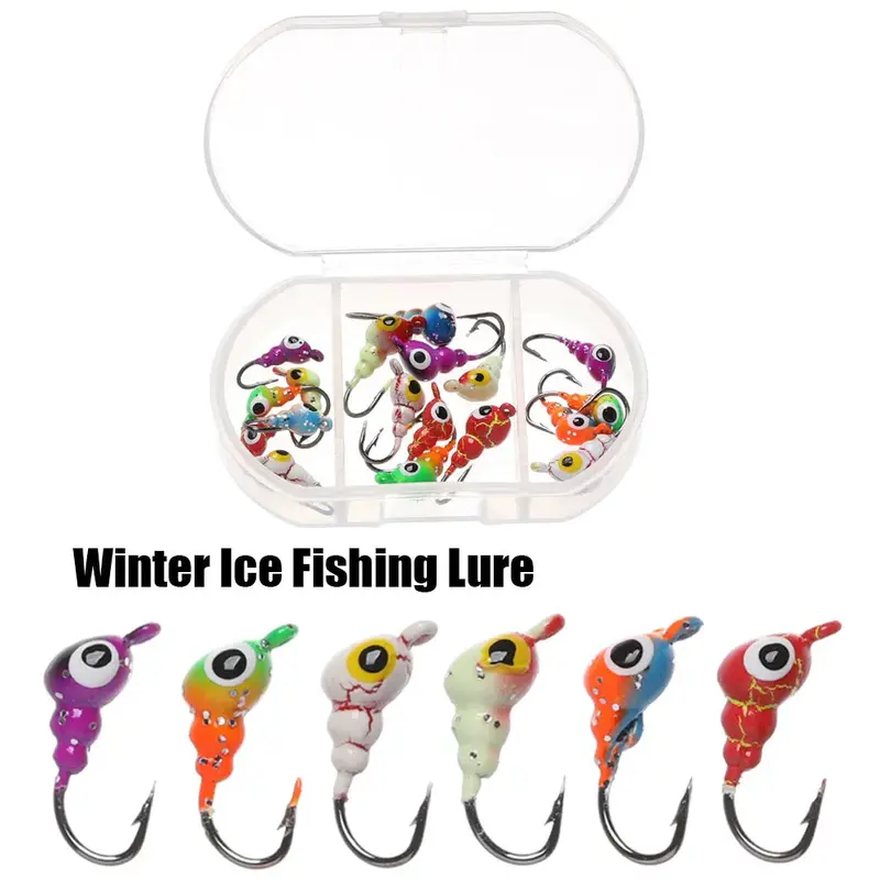 6Pcs/Set 0.5~1.8G Ice Fishing Jig Set 1