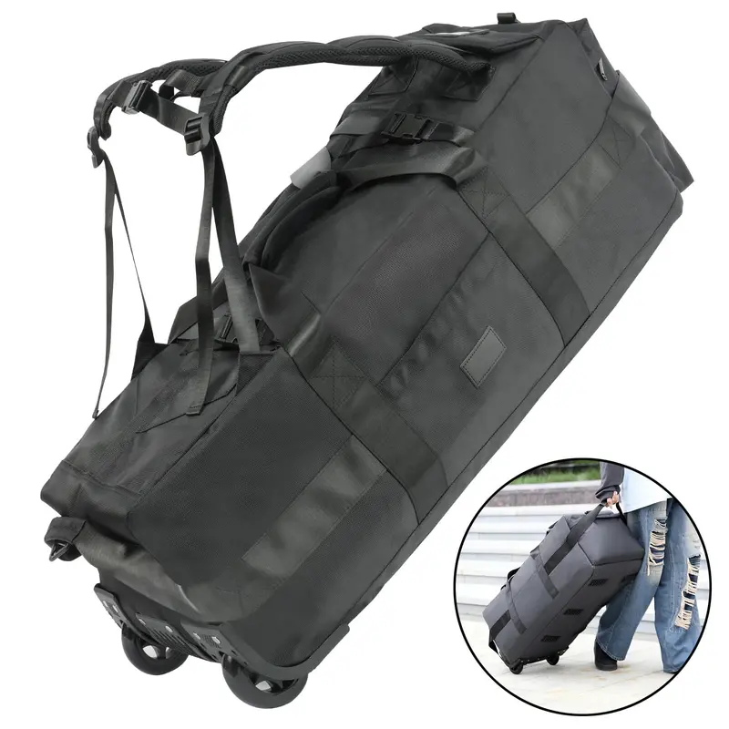 80L Rolling Duffle Bag With Wheels 31" Heavy-Duty 80L 1