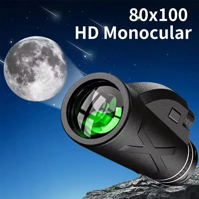 80X100 Zoom 10000M Hd Bak4 Portable Long Range Monoculars 1