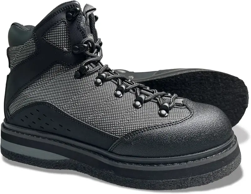 8Fans Ultralight & Comfortable Non-Slip Felt Sole Fishing Wading Boots 1