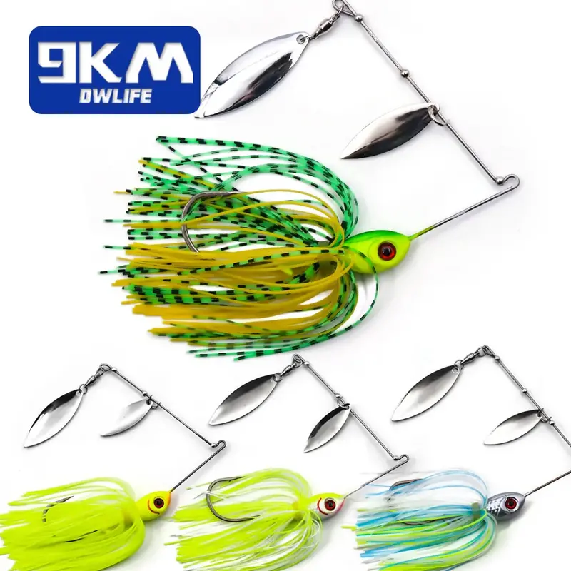 9Km Skirted Spinnerbait 1Pc 10G-14G 1