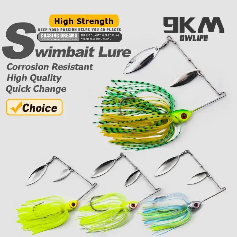 9Km Spinnerbait Fishing Lures 10G 14G 1