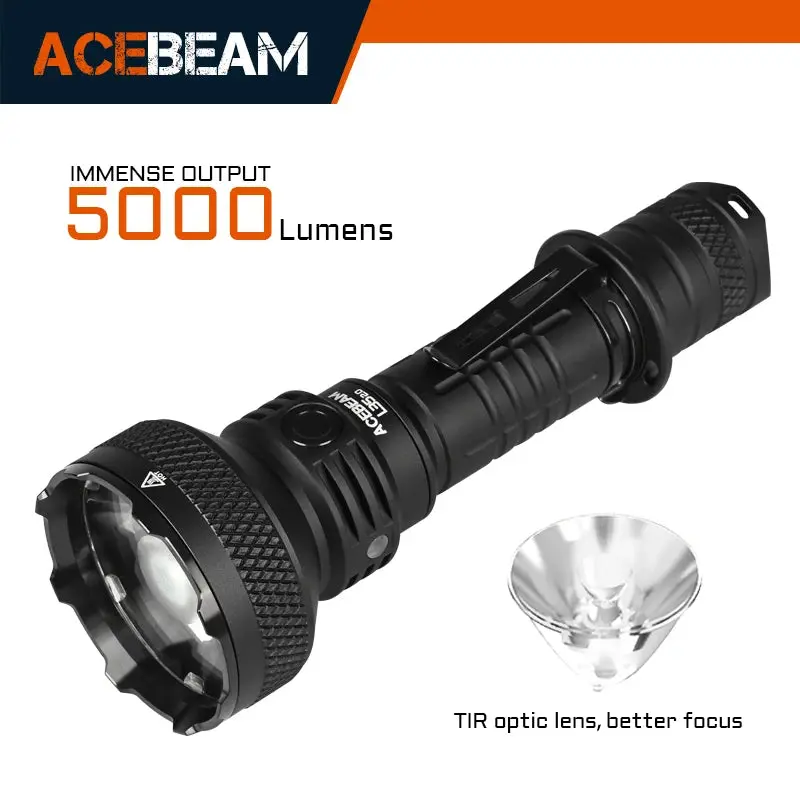 Acebeam L35 2.0 Tactical Flashlight 6500K 5000Lm Super Bright 1