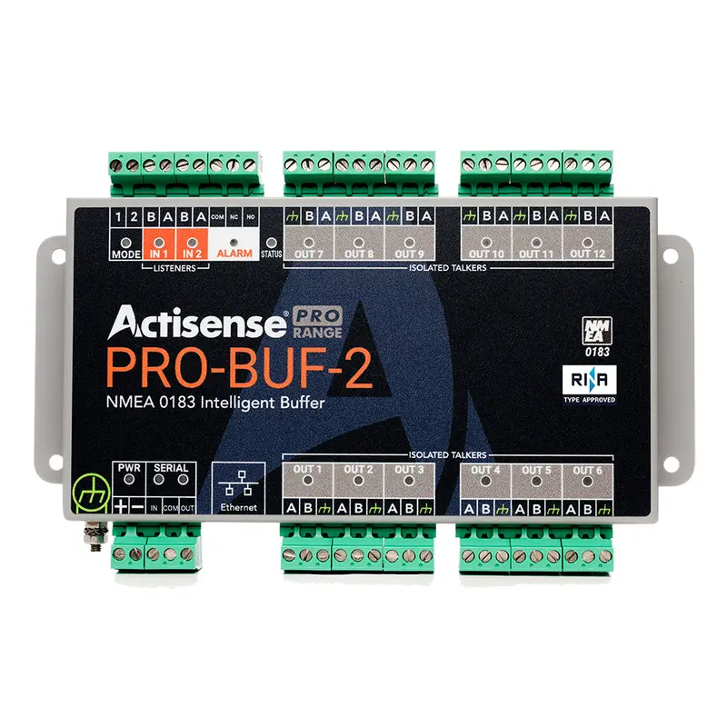 Actisense Pro Nmea 0183 Buffer - 2 Opto Inputs, 12 Iso-Drive Outputs, Serial Port, Ethernet Port, Pluggable Screw Terminal 1