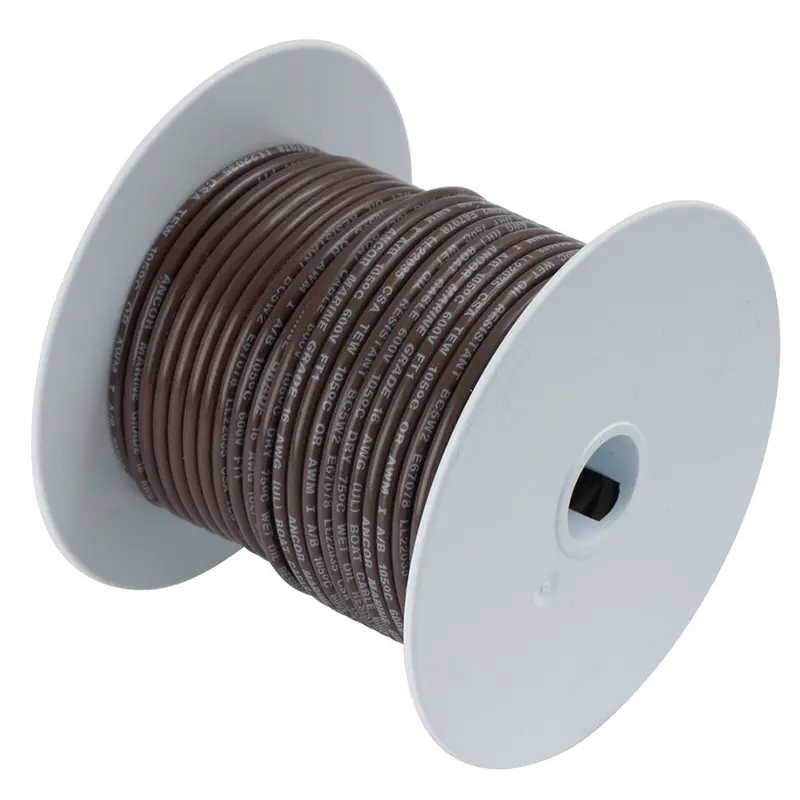 Ancor Brown 12 Awg Tinned Copper Wire - 100' 1