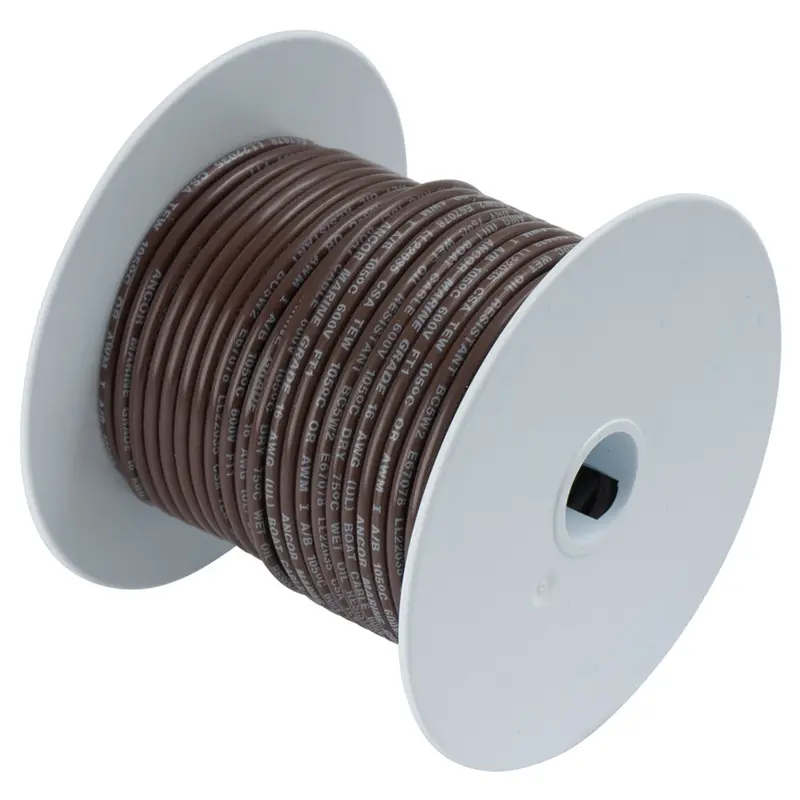 Ancor Brown 14Awg Tinned Copper Wire - 100' 1