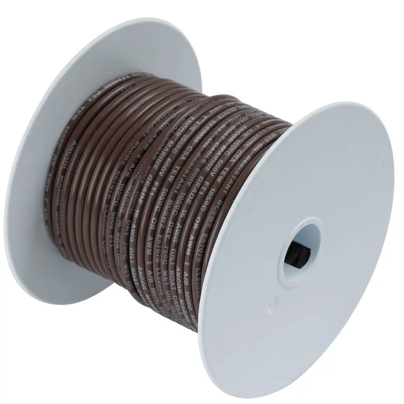 Ancor Brown 16 Awg Tinned Copper Wire - 100' 1