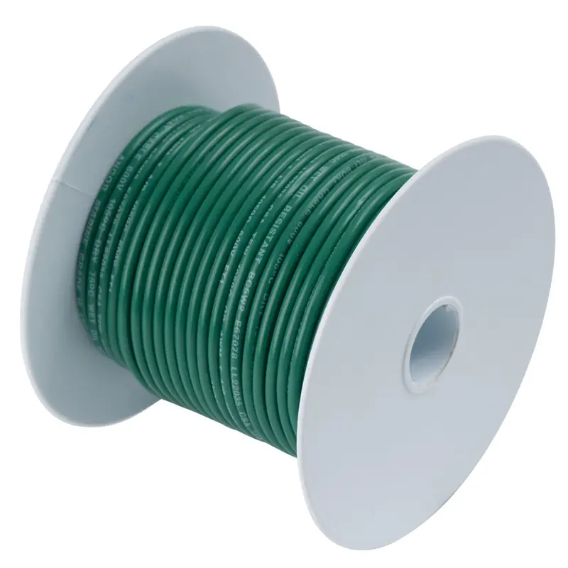 Ancor Green 14Awg Tinned Copper Wire - 100' 1