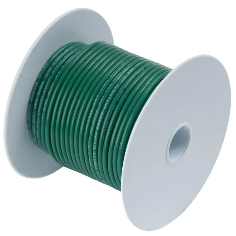 Ancor Green 16 Awg Tinned Copper Wire - 100' 1