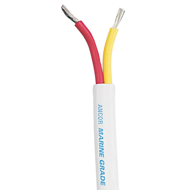 Ancor Safety Duplex Cable - 8/2 Awg - Red/Yellow - Flat - 50' 1