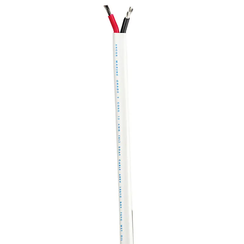 Ancor Standard Duplex Cable - Flat 10/2 - 2X5mm - Red/Black - 100' 1