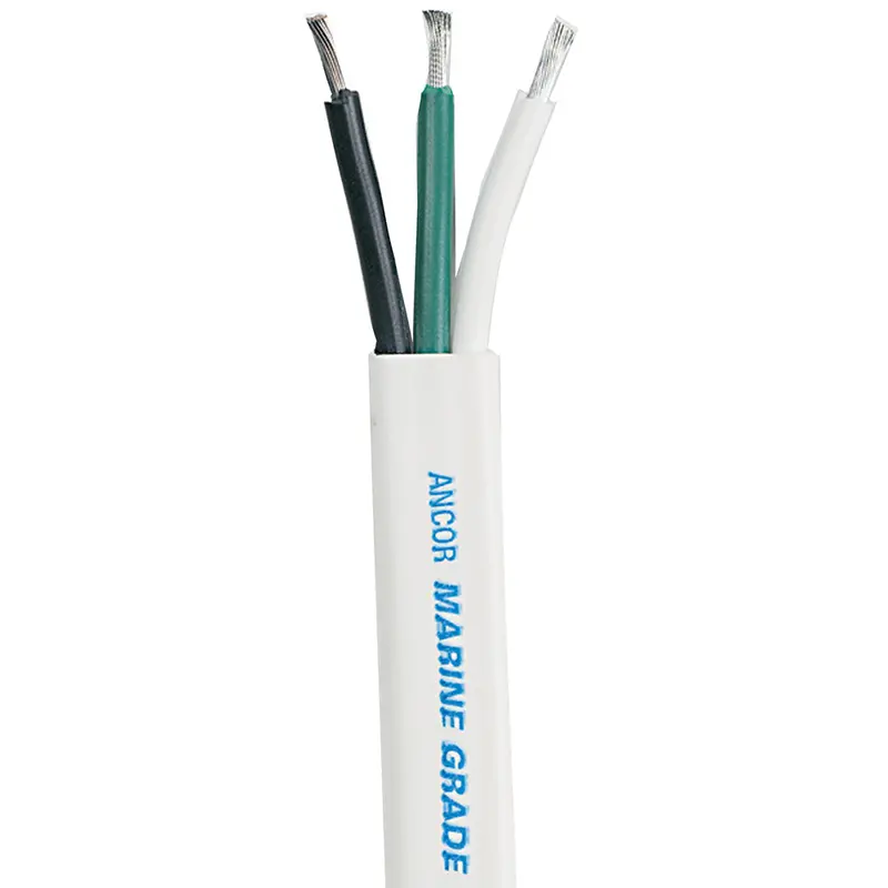 Ancor White Triplex Cable - 8/3 Awg - Flat - 50' 1