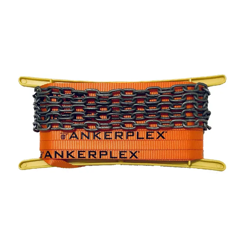 Ankerplex Flat Anchor Line W/Chain F/Vessels Up To 15' 75' + 9' Galvanized Chain On Storage Reel 1