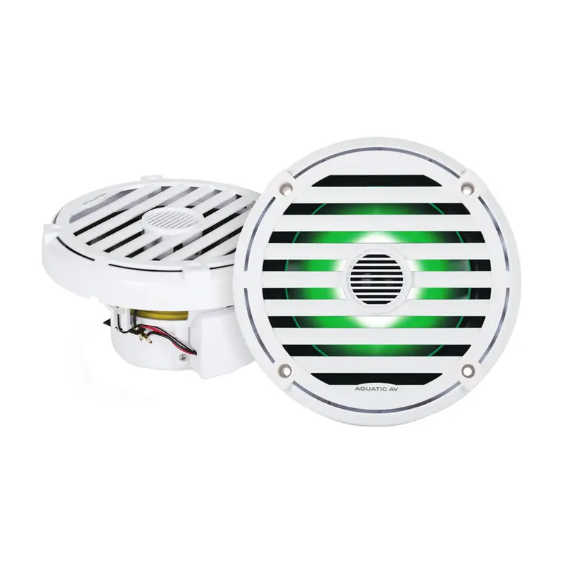 Aquatic Av Elite 6.5" Rgb Speakers - White - Pair 1