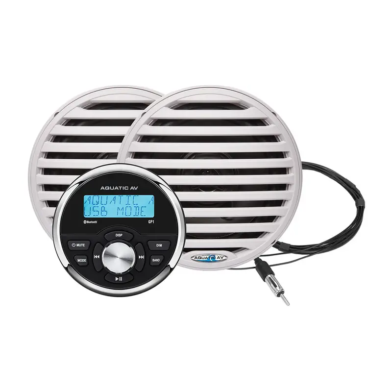 Aquatic Av Gp1 Gauge Stereo  Economy 6.5" Speakers - White (Pair) 1
