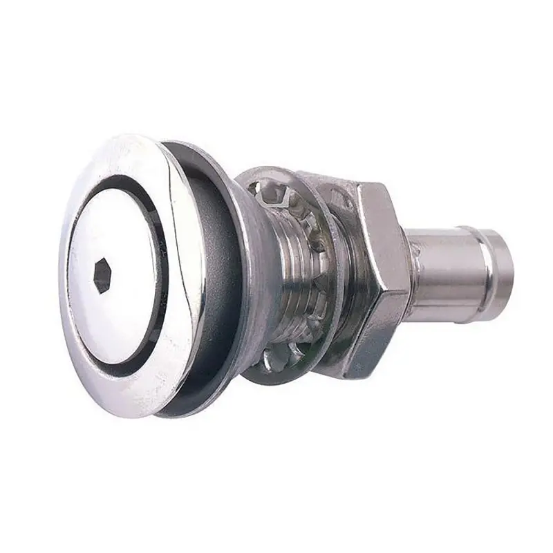 Attwood 316 Stainless Steel Alloy Flush Mount Fuel Vent - Straight Vent 1