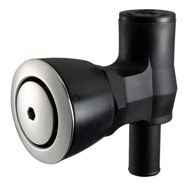 Attwood 90 P-Trap Fuel Tank Vent - Flush Mount - Black W/Stainless Steel Vent Head 1