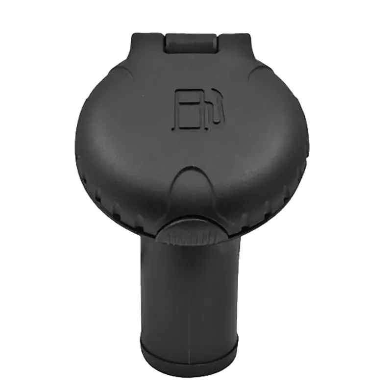 Attwood Deck Fill F/Carbon Canister System - Angled Body  Scalloped Black Plastic Cap 1