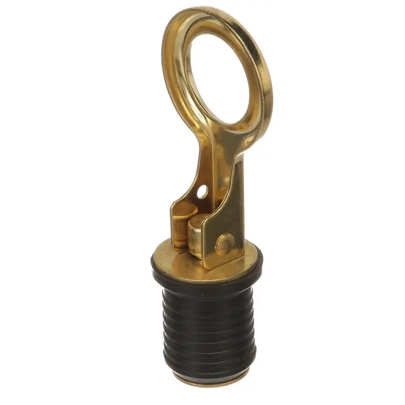 Attwood Snap-Handle Brass Drain Plug - 1" Diameter 1