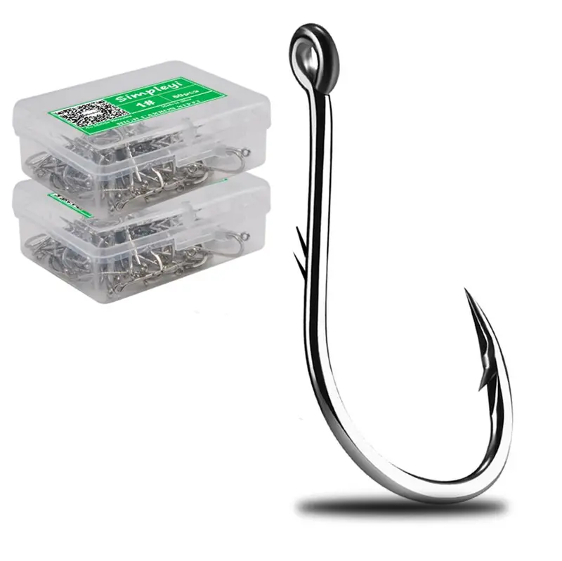 Barbed Bait Hooks 50Pcs/Box 1