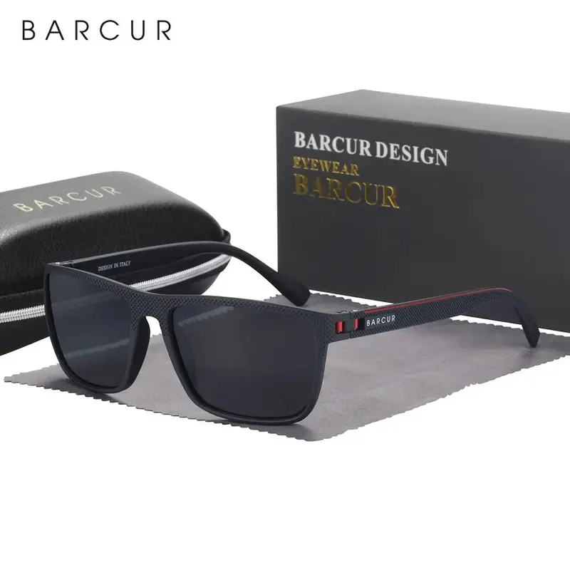 Barcur Design Tr90 Polarized Sunglasses Uvab Protection 1