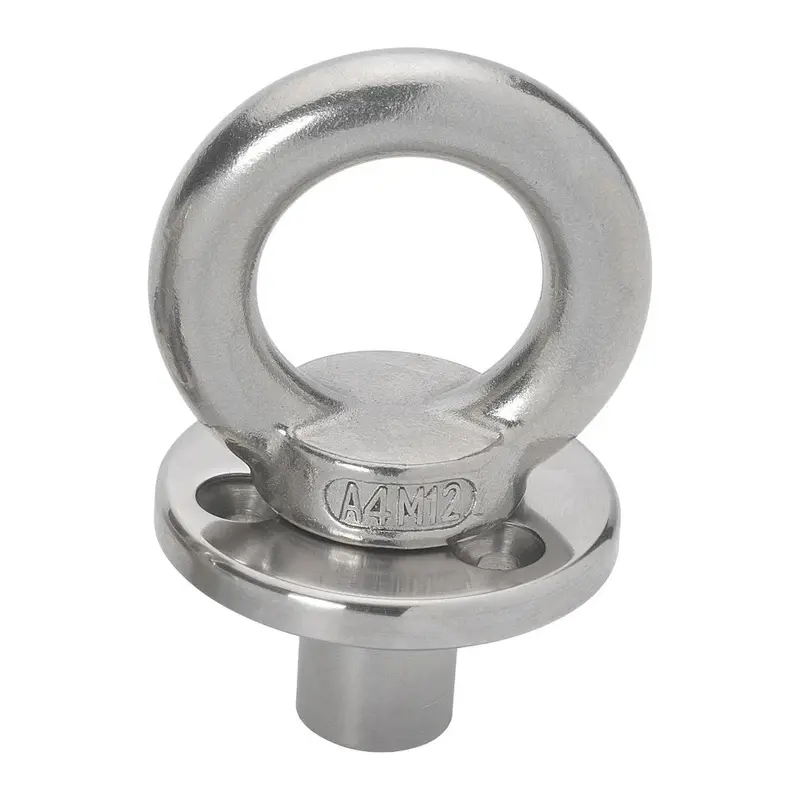 Barton Deck Plate W/Fixing  Eye W/Blanking Plug - M12 Eye 1