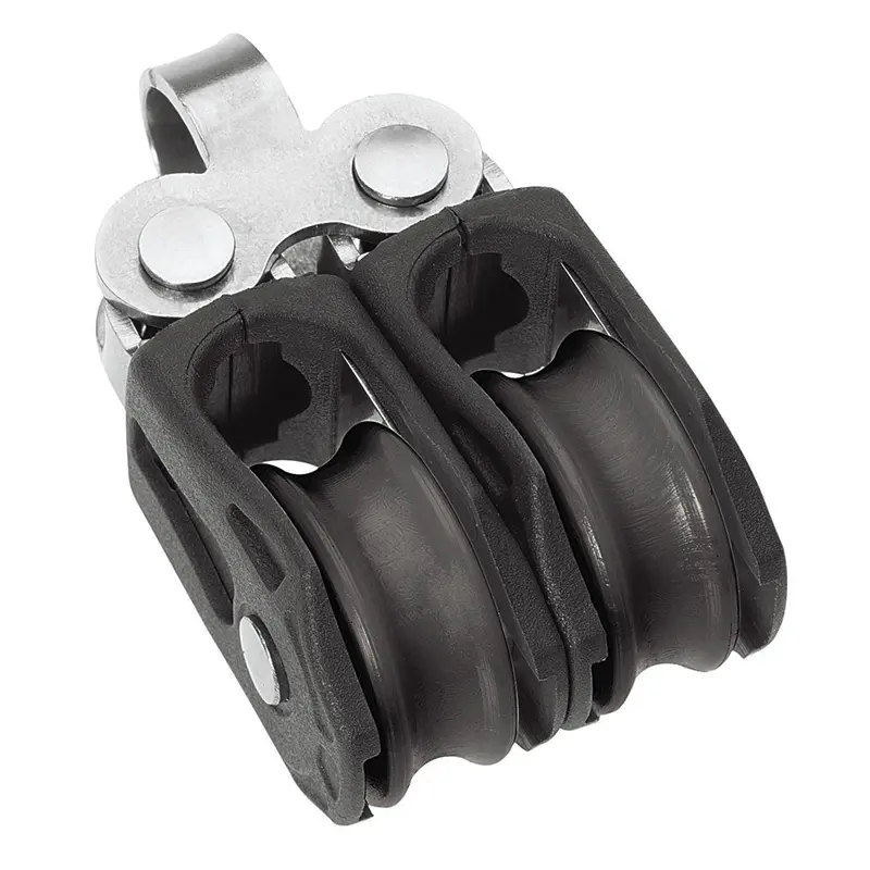 Barton Marine Size 0 20Mm Plain Bearing Pulley Block Double Fixed Eye 1