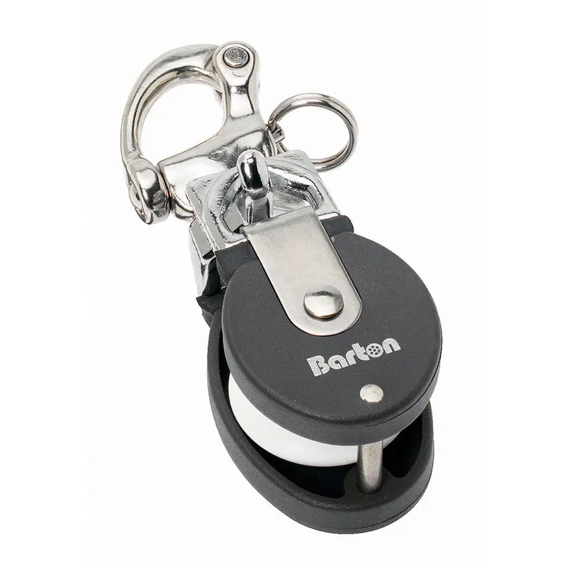 Barton Marine Size 2 Snatch Block W/Stainless Snap Shackle - 35Mm Sheave 1