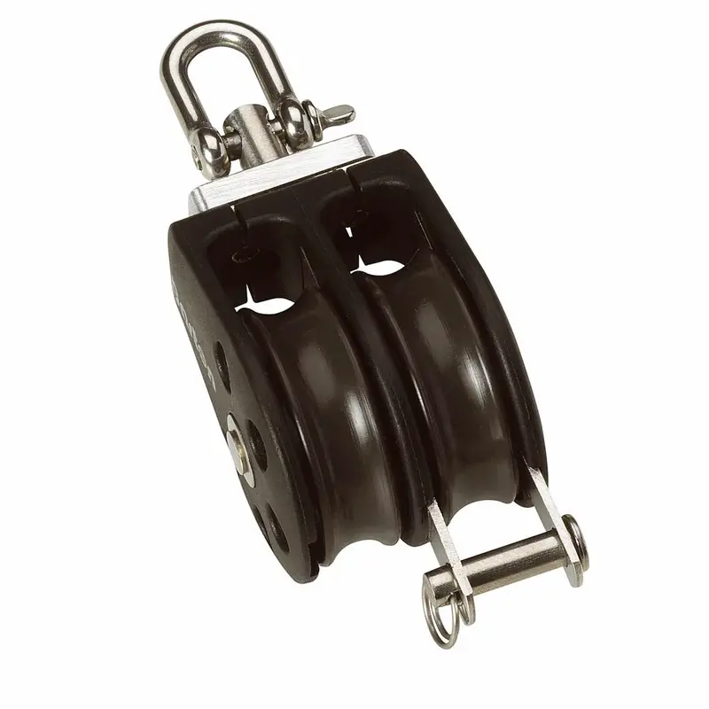Barton Size 2 35Mm Plain Bearing Pulley Block Double Swivel  Becket 1