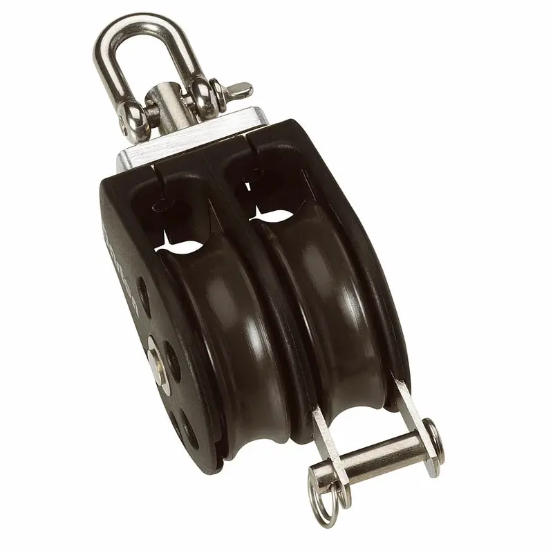 Barton Size 3 45Mm Plain Bearing Pulley Block Double Swivel  Becket 1
