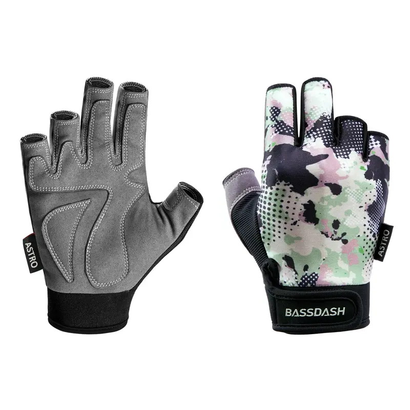 Bassdash Astro Sure Grip Fingerless Gloves 1