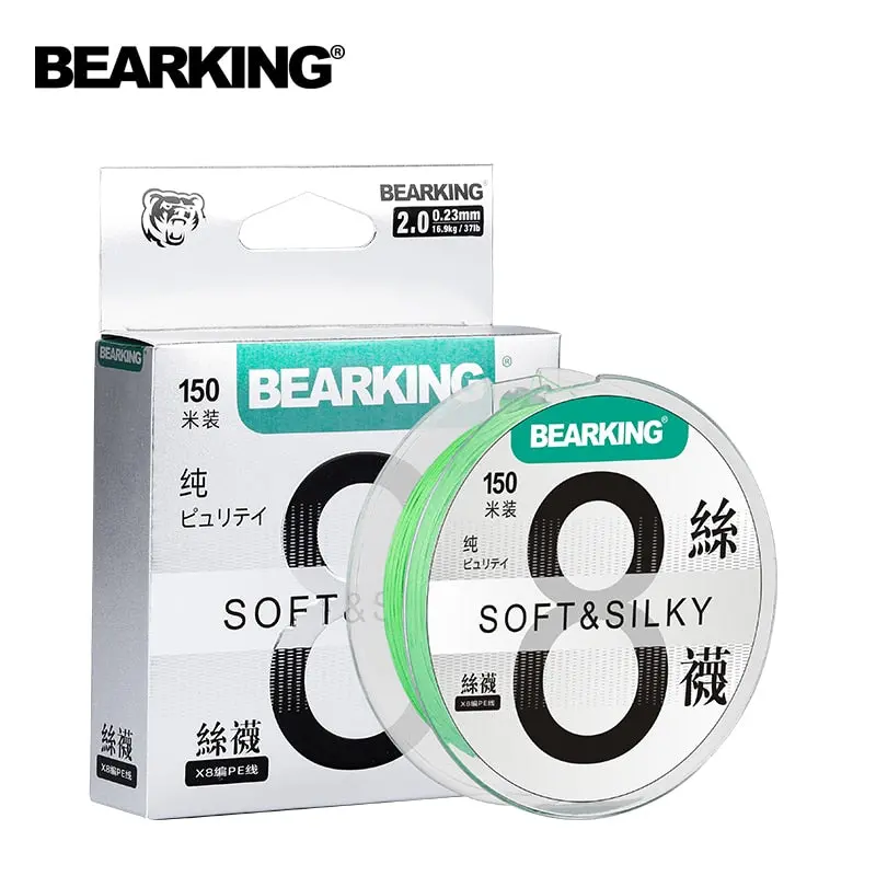 Bearking 8 Strand 150M/492Ft Pe Braided Line 21-37Lb 1