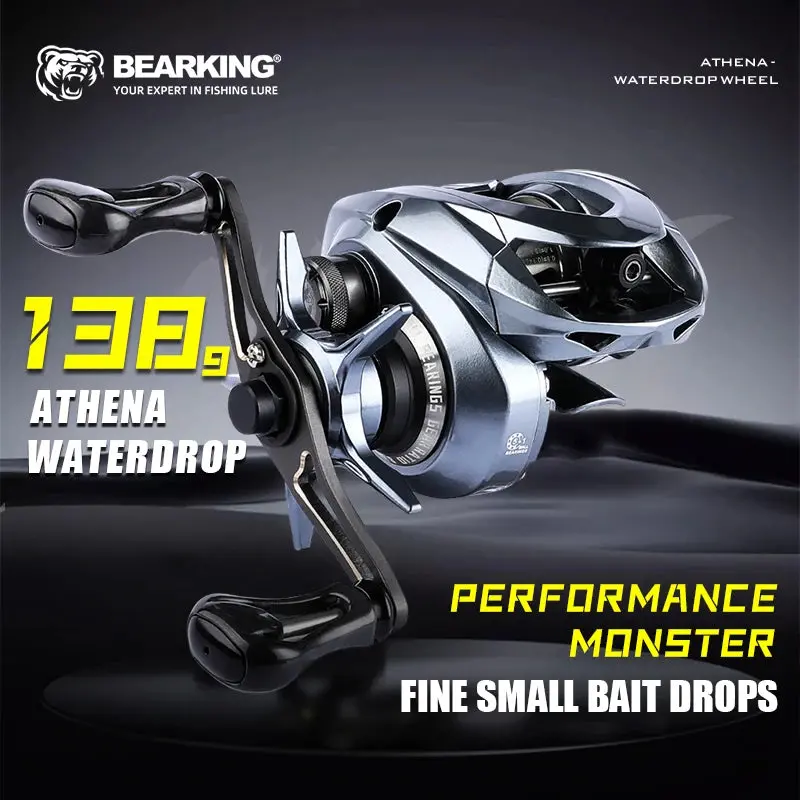 Bearking Athena Waterdrop Bfs Baitcasting Reel 138G Ultra Light Carbon 8.2:1 5+1Bb 1