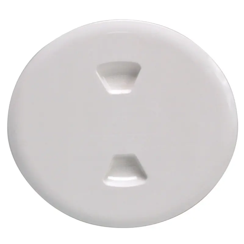 Beckson 5" Twist-Out Deck Plate - White 1