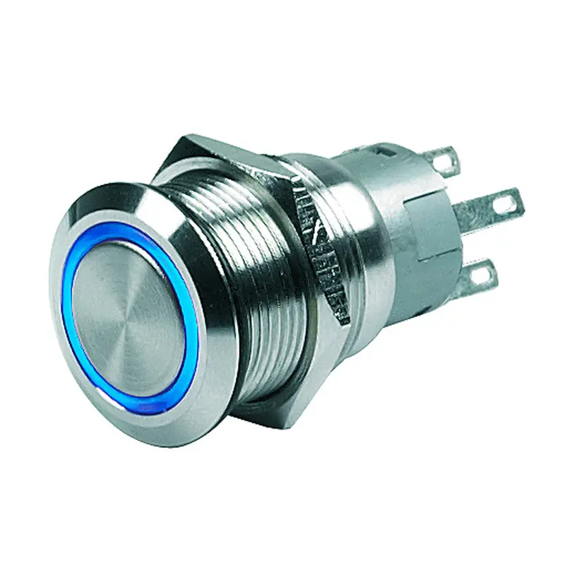 Bep Push Button Switch - 24V Latching On/Off - Blue Led 1