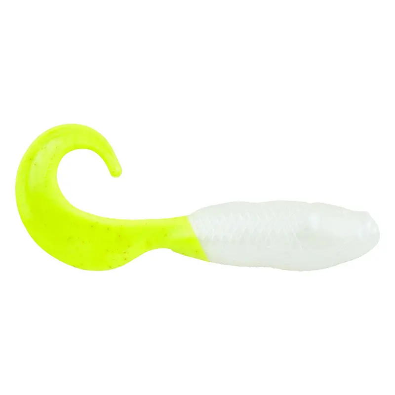Berkley Gulp! Saltwater Swimming Mullet - 5" - Pearl White/Chartreuse 1
