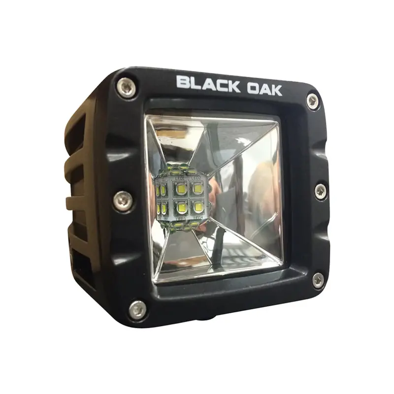 Black Oak 2" Led Light Pod - Scene Optics - Black Housing - Pro Series 3.0 1
