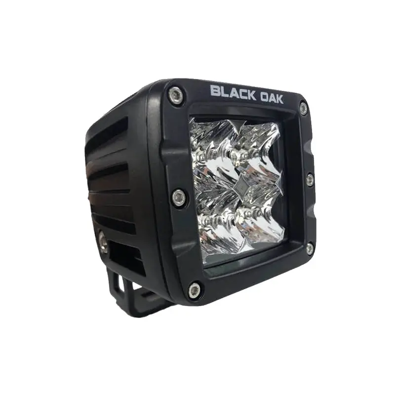 Black Oak 2" Led Pod Light - Flood Optics - Black Housing - Pro Series 3.0 1