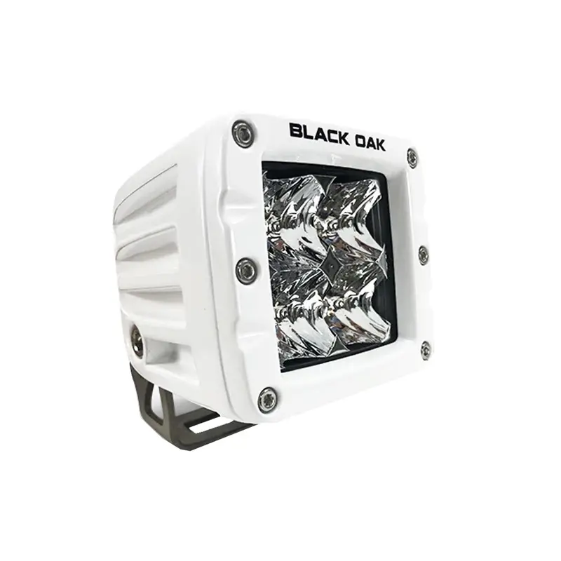 Black Oak 2" Marine Led Pod Light - Flood Optics - White Housing - Pro Series 3.0 1