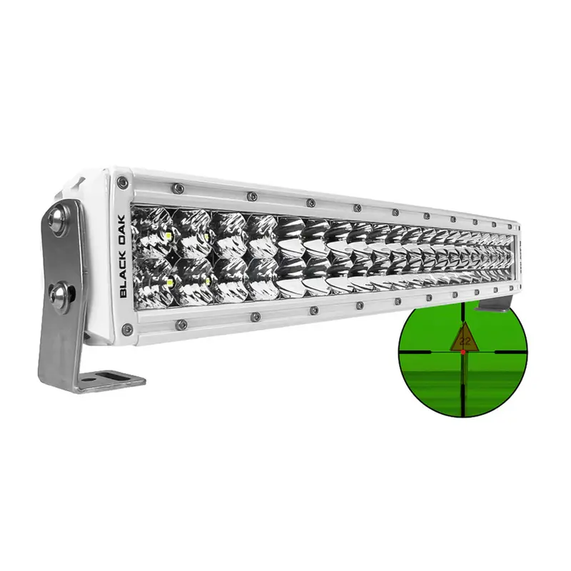 Black Oak Pro Series Double Row Combo Infrared 20" 850Nm Light Bar - White 1