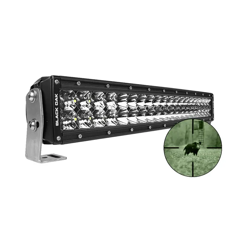 Black Oak Pro Series Double Row Combo Infrared 20" 940Nm Light Bar - Black 1