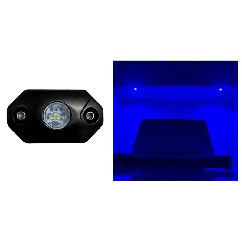 Black Oak Rock Accent Light - Blue - Black Housing 1