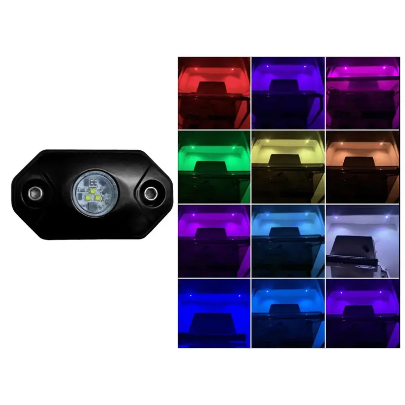 Black Oak Rock Accent Light - Rgb - Black Housing 1